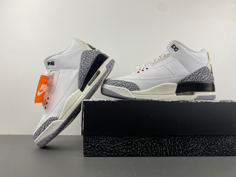 Air Jordan 3 White Cement Reimagined Shoes 2023 Retro Release (Style Code DN3707-100)